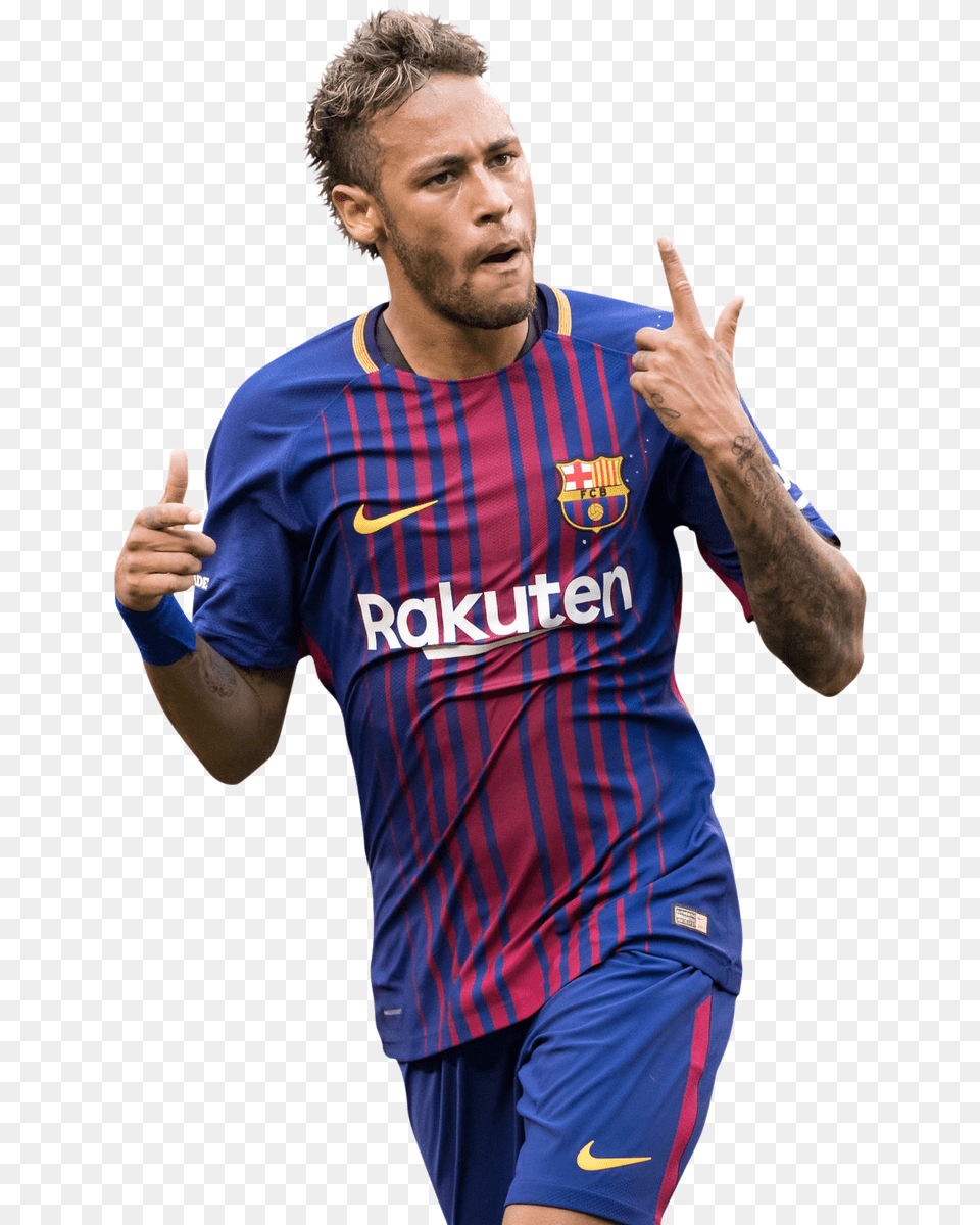 Footyrenders On Twitter New Fc Barcelona 2017 2018 La Liga Football Messi, Shirt, Person, Hand, Finger Free Png Download