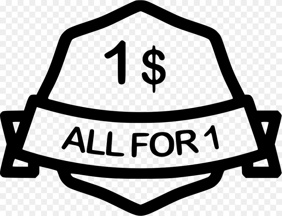 For All Buck One Free Trial Icon, Clothing, Hardhat, Hat, Helmet Png