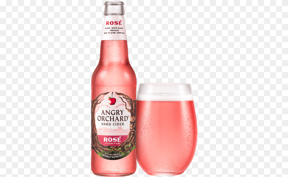 For Angry Orchard Hard Cider Pint Or Bottle Offer Angry Orchard Rose Cider, Alcohol, Beer, Beverage, Lager Free Png Download