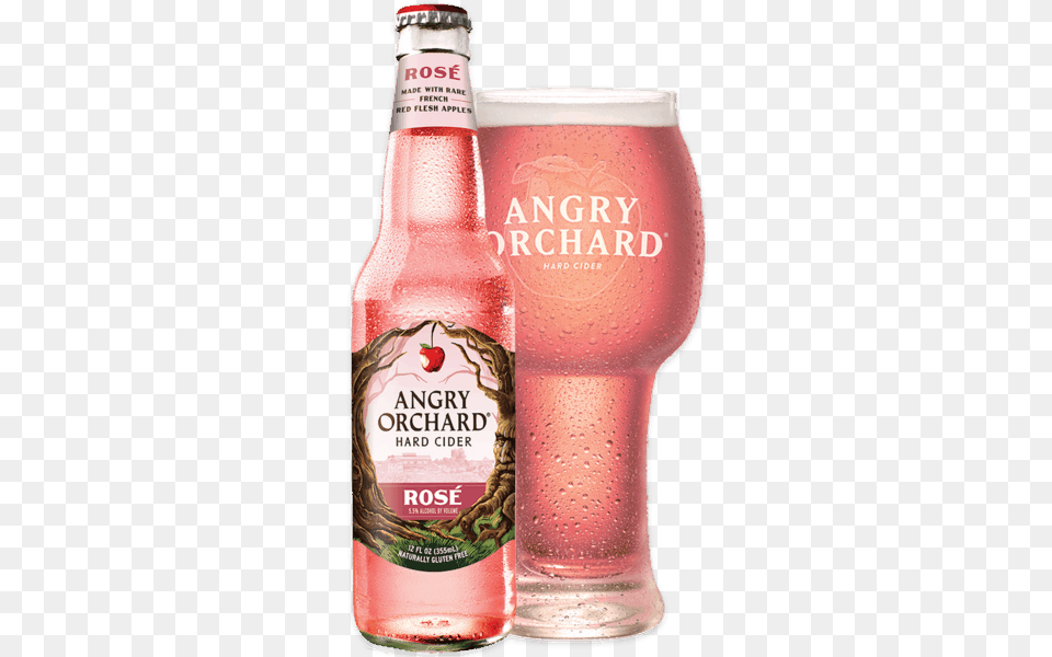 For Angry Orchard Offer Available Angry Orchard Rose Cider, Alcohol, Beer, Beverage, Bottle Free Png