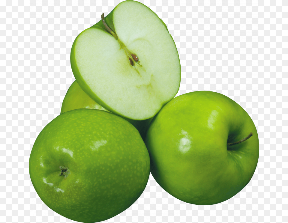 For Apple Icon Green Apples Transparent Background, Food, Fruit, Plant, Produce Png Image