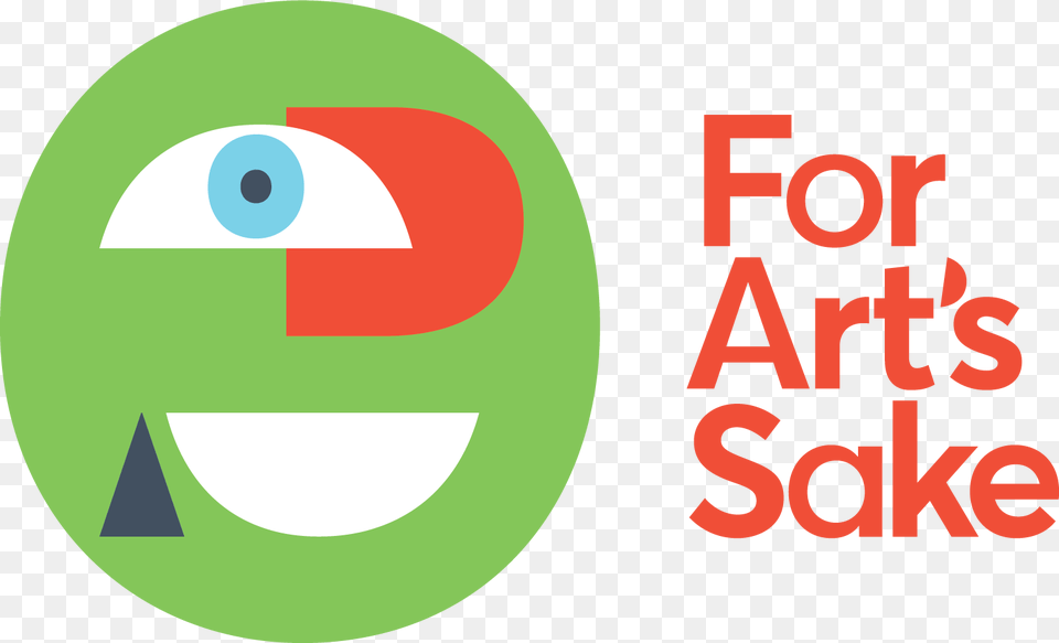 For Arts Sake Face And Logo Orange Type4x Art, Text, Disk Free Png Download