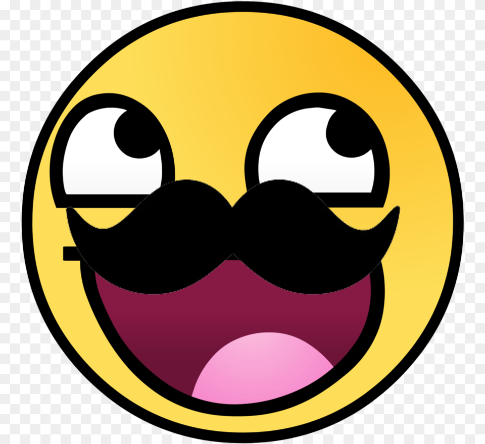 For Awesome Face Emoticon Happy Face Meme, Head, Person, Mustache, Logo Free Transparent Png