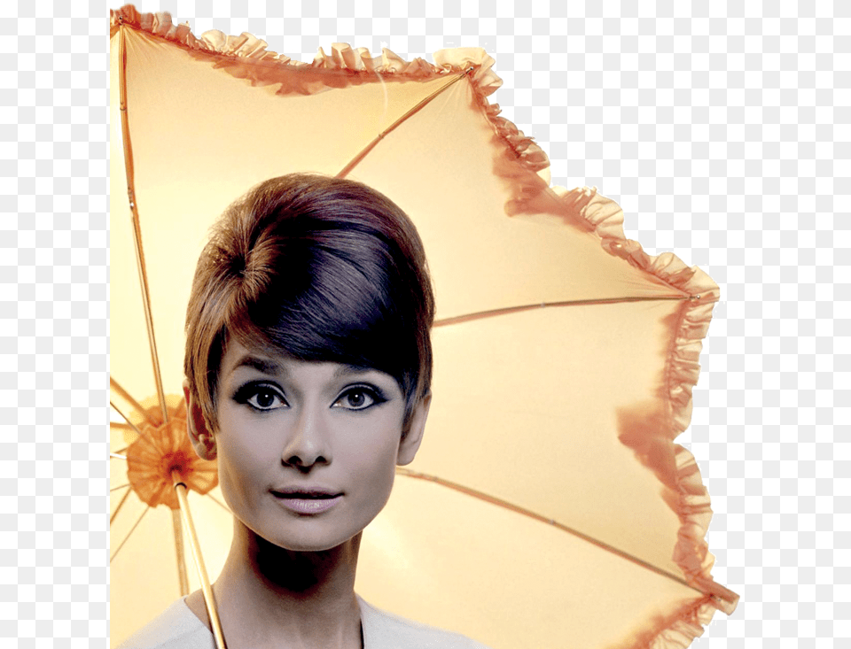 For Beautiful Eyes Look For The Good In Others Audrey Hepburn, Adult, Umbrella, Portrait, Photography Free Transparent Png