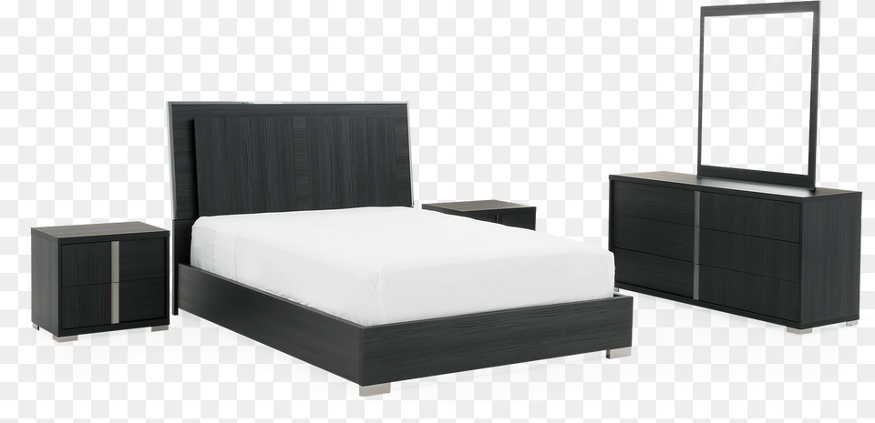 For Black Bedroom Set Bed Frame, Cabinet, Furniture, Indoors, Room Free Png Download