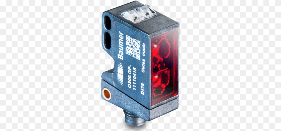 For Cramped Spaces Laser Sensors Optical Miniature Baumer Through Beam Emitter And Receiver Photoelectric, Qr Code, Electrical Device Free Png