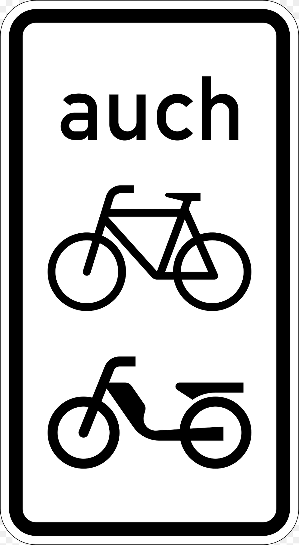 For Cyclists And Moped Riders Clipart, Symbol, Sign, Bicycle, Vehicle Free Transparent Png