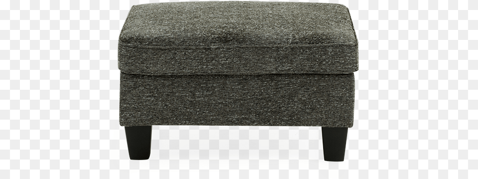 For Dark Grey Upholstered Ottoman From Brault Footstool, Furniture, Mailbox Free Png Download