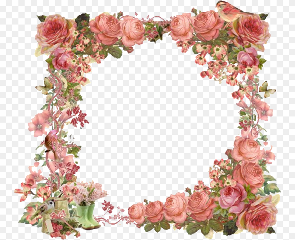 For Developers Vintage Flowers Borders Clipart, Art, Floral Design, Flower, Graphics Png