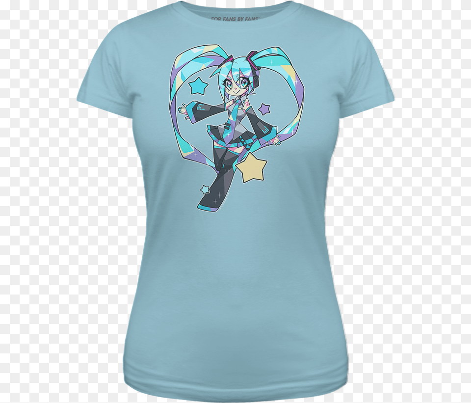 For Fans By Fansdigital Star Hatsune Miku Download, Clothing, T-shirt, Shirt, Face Png Image