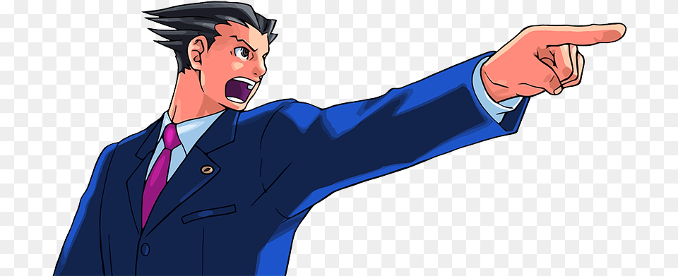 For Founder Ampamp Phoenix Wright Objection Pose, Adult, Male, Man, Person Png Image