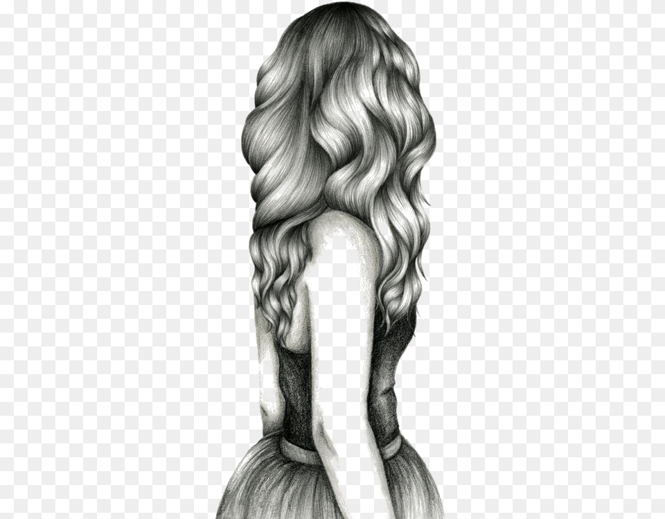 For Girls Sketch Curls Sketch Cute Doll Drawing, Art, Adult, Person, Woman Png Image