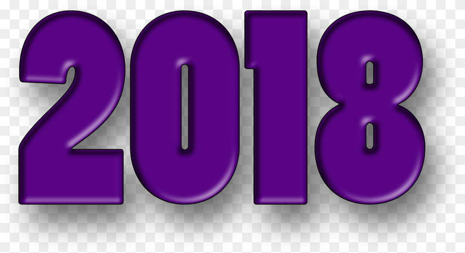 For Happy New Year 2018 3d 4k Happy New Year Graphic Design, Number, Symbol, Text Free Png Download