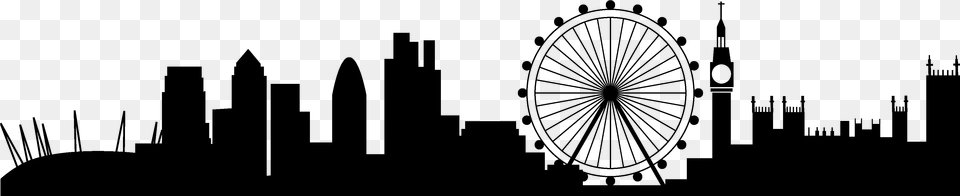 For Longer Distances Please Contact Us London Skyline London Skyline Silhouette Hd, Gray Free Transparent Png