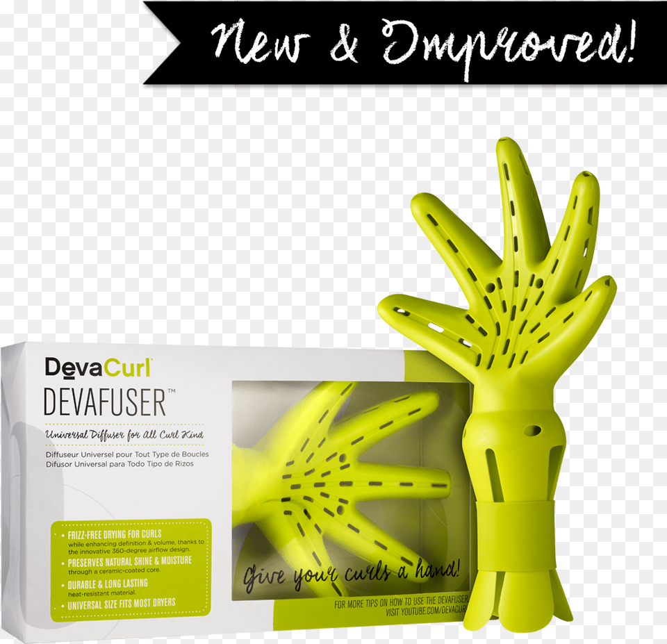 For More Curly Hair Tips Or To Learn More About Devacurl Deva Curl Diffuser Canada, Clothing, Glove, Animal, Fish Png