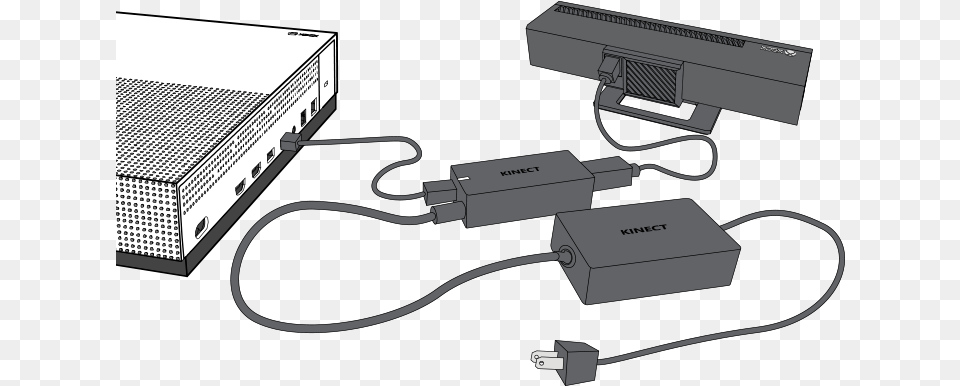 For More Information See How To Use An Xbox One Kinect Kinect One S, Adapter, Electronics, Device, Grass Free Png Download
