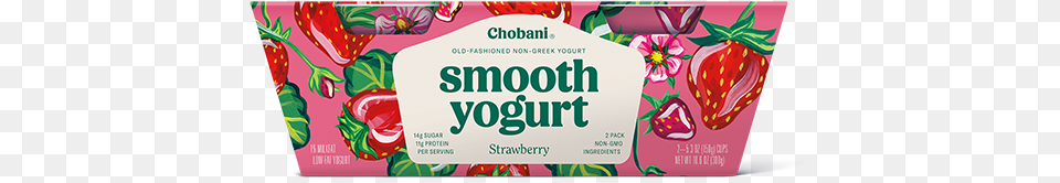 For More Information Visit Chobani Smooth Strawberry Yogurt, Advertisement Png Image