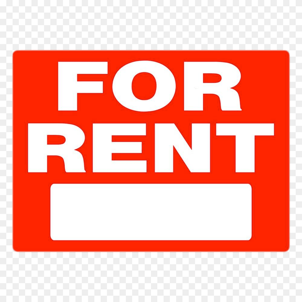 For Rent Rectangular Sign, First Aid, Symbol, Text, Bus Stop Free Png