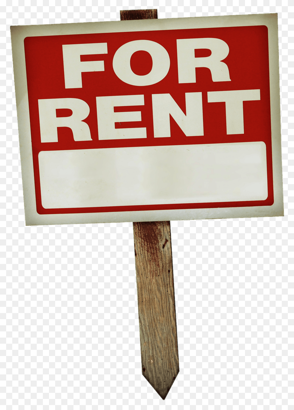 For Rent Sign On Wooden Pole, Symbol, Road Sign Free Transparent Png