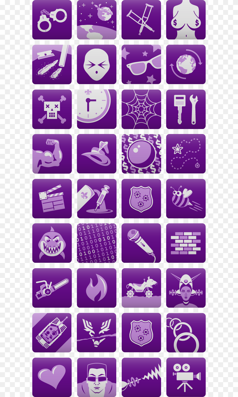 For Saints Row Icon, Purple, Person, Face, Head Free Transparent Png