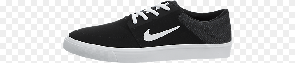 For Sale Online Men39s Nike Sb Portmore Nb Black White Sneakers, Clothing, Footwear, Shoe, Sneaker Free Png