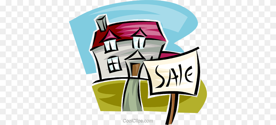For Sale Sign Realty Royalty Vector Clip Art Illustration, Nature, Outdoors, Photography, Housing Free Png Download