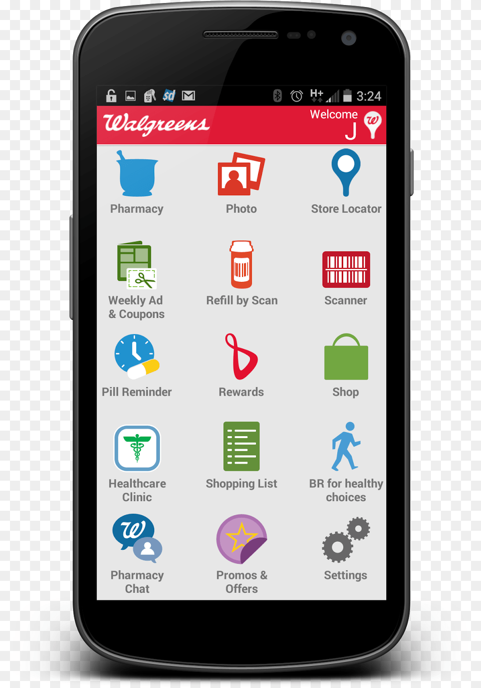 For Setup I Used The Walgreens App On My Smartphone Walgreens App, Electronics, Mobile Phone, Phone, Person Free Transparent Png