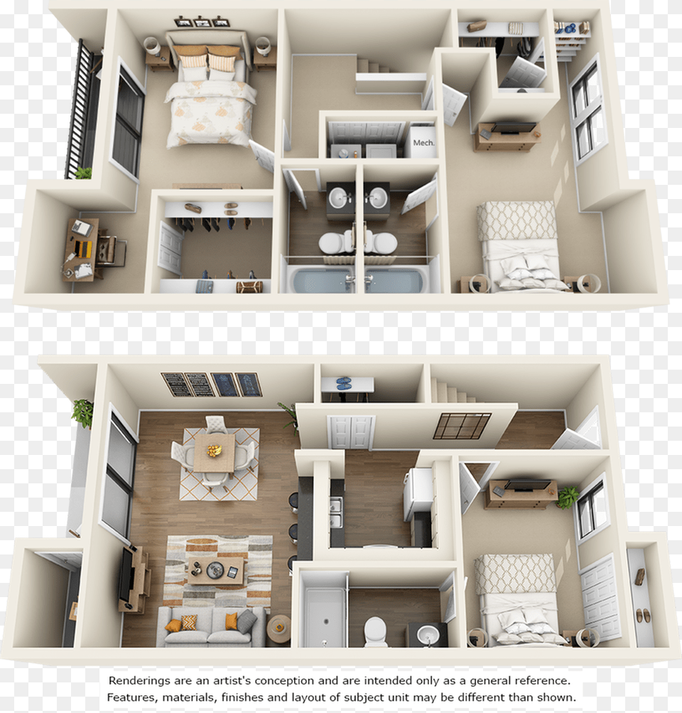 For The Cypress With Double Balcony Floor Plan, Architecture, Building, Furniture, Indoors Png Image