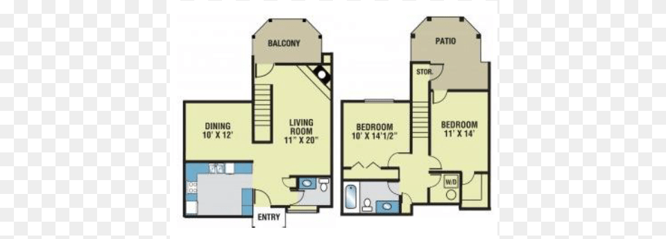 For The Foxglove Townhouse Floor Plan Greenhill Apartments, Chart, Diagram, Floor Plan, Plot Png
