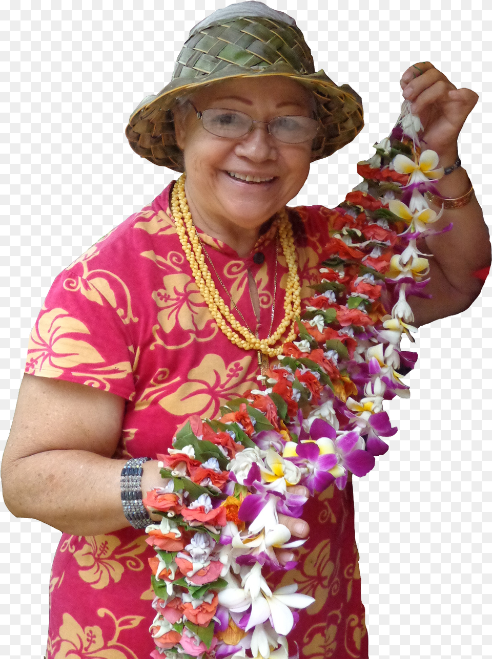 For The Hawaiian People Lei Is An Essential Lei Making, Accessories, Plant, Person, Ornament Free Transparent Png