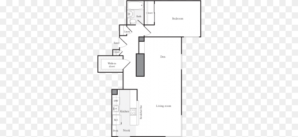For The One Bedroomden E Floor Plan Floor Plan, Diagram, Floor Plan, Gas Pump, Machine Free Png