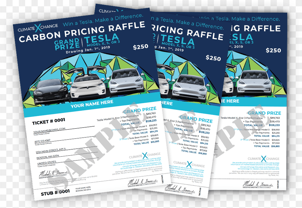 For The Third Year Cxc Is Hosting A Raffle For Three Flyer, Advertisement, Poster, Car, Transportation Png Image