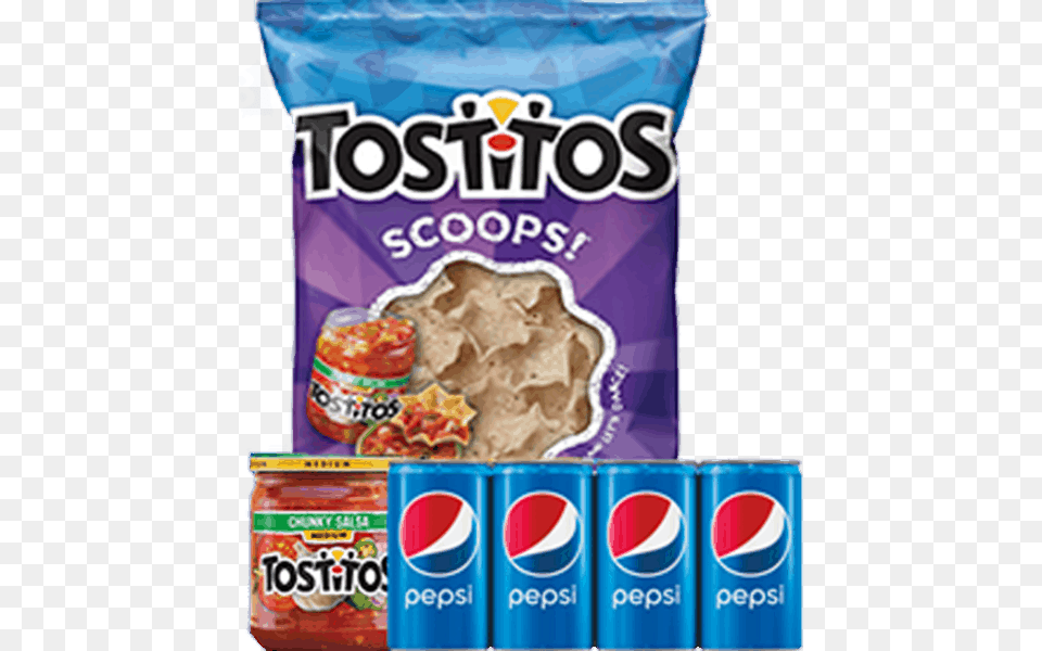 For Tostitos Chips Tostitos Dip Amp Pepsi Combo Tostitos Scoops, Aluminium, Food, Snack, Can Free Png Download
