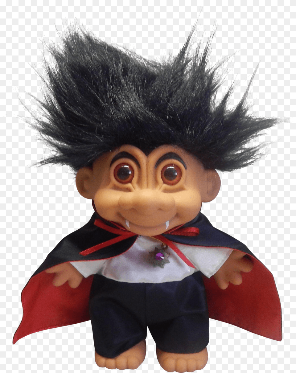 For Your Consideration Is A Cute Russ Berrie Dracula Trolls Toys Transparent Background, Doll, Toy, Baby, Person Png Image