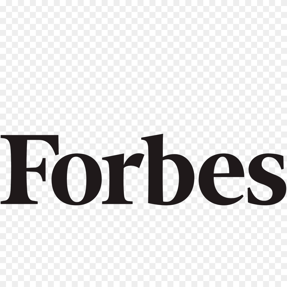Forbes Black Logo, Text Free Png