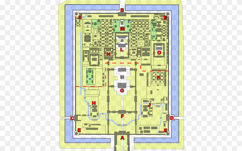 Forbidden City Was The Chinese Imperial Map Of The Forbidden City, Scoreboard Free Transparent Png
