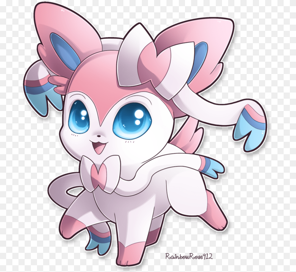 Forbidden Pokemon Eevee Sylveon Painting Cute Sylveon Pokemon, Book, Comics, Publication, Art Free Transparent Png