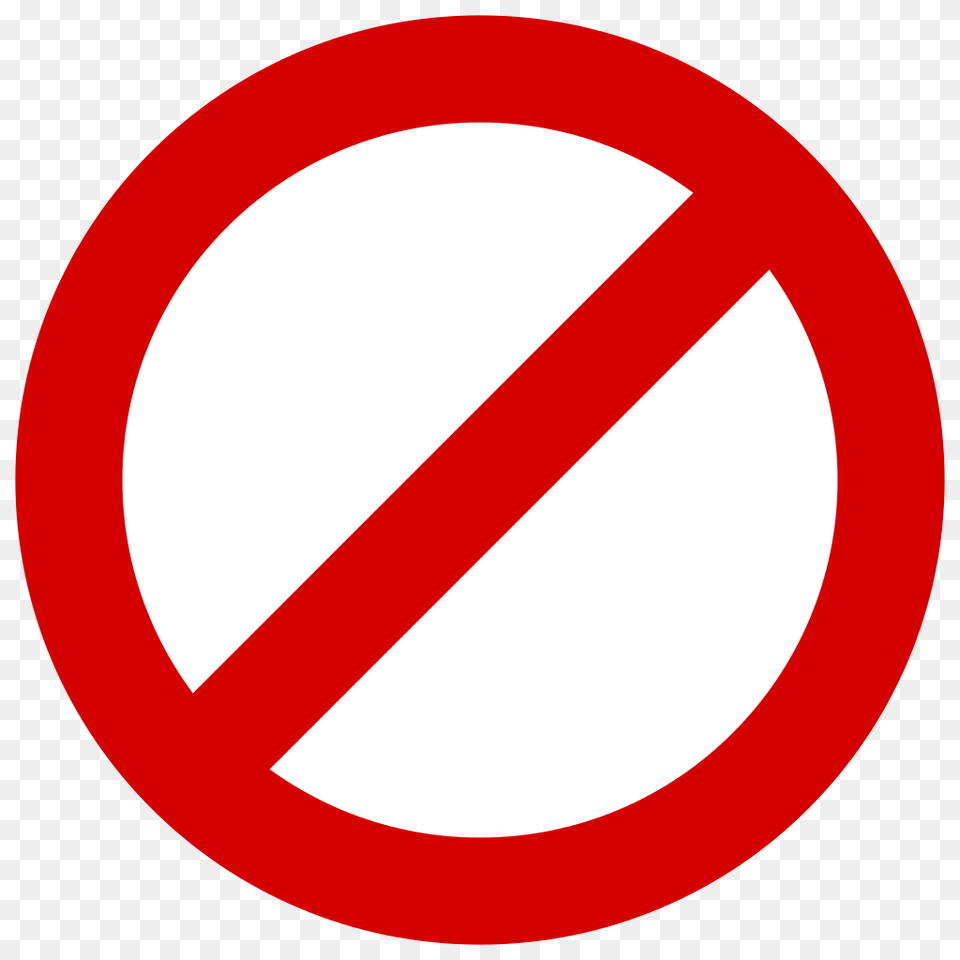 Forbidden Sign Clipart, Symbol, Road Sign Free Transparent Png