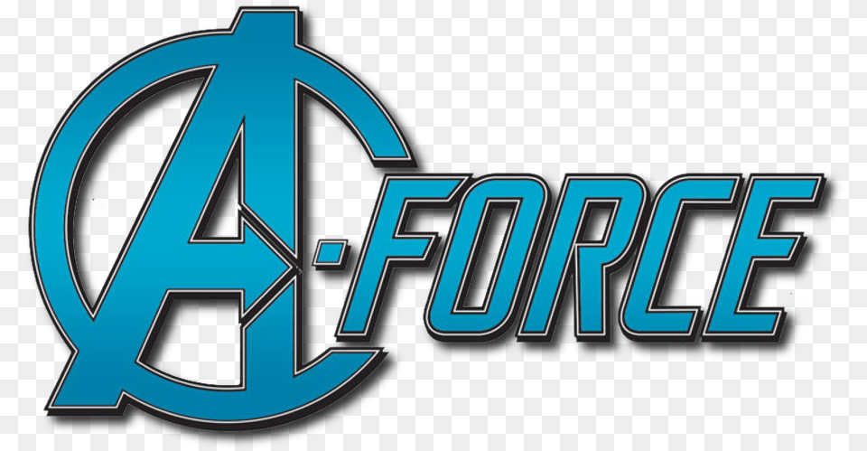 Force Logo Marvel Download Electric Blue Png Image