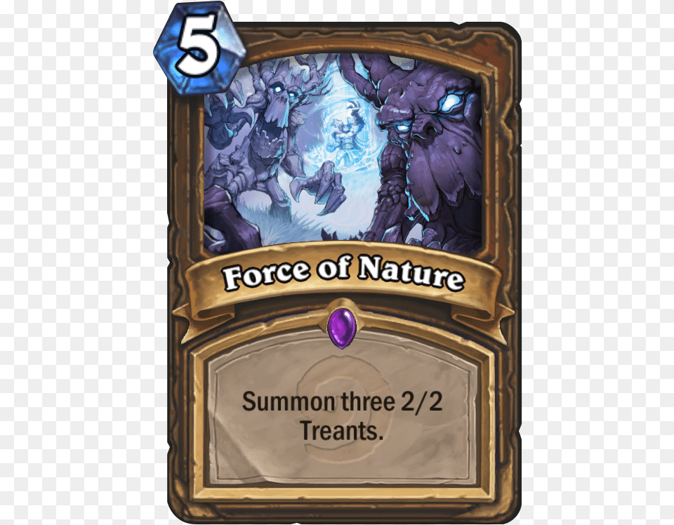 Force Of Nature Card Hearthstone Myra39s Unstable Element, Book, Publication Png