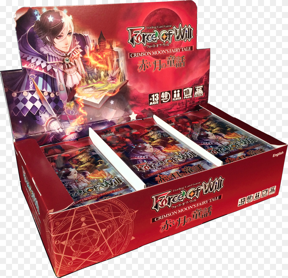 Force Of Will G1 Booster Display Crimson S Moon Fairy Chocolate Free Png
