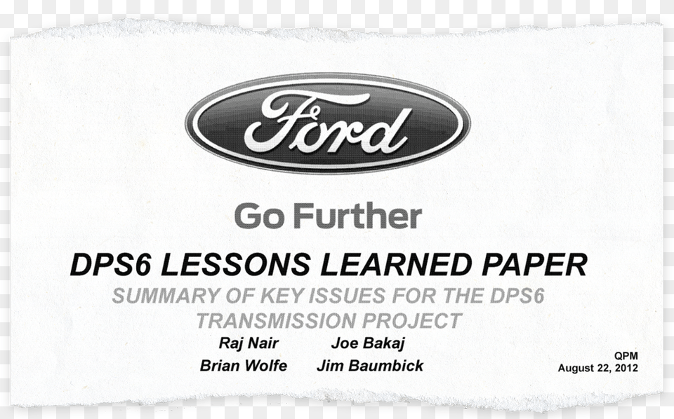Ford, Paper, Text Free Png