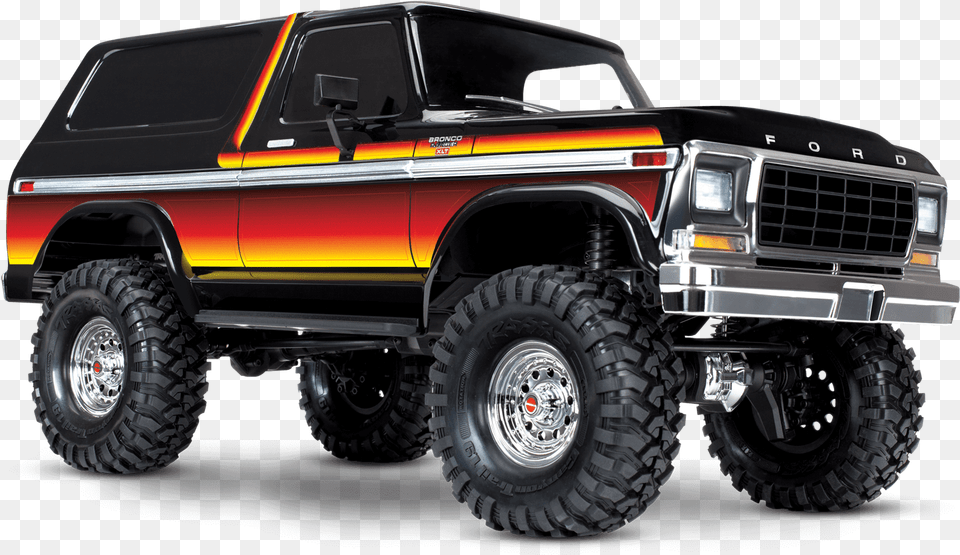 Ford Bronco With Sunset Paint Scheme Traxxas Trx4 Bronco Sunset, Wheel, Machine, Vehicle, Transportation Png