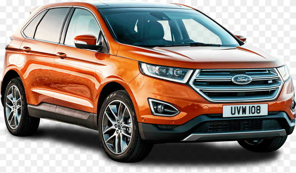 Ford Edge Orange Car Image Ford Edge 2018 Orange, Suv, Transportation, Vehicle, Machine Free Png