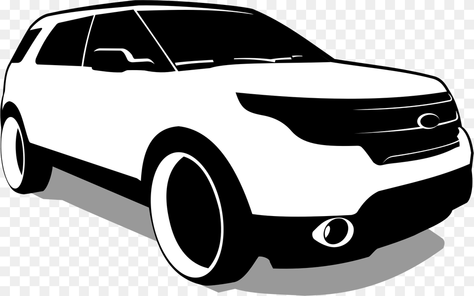 Ford Explorer Vector Clip Arts Ford Suv Vector, Stencil, Car, Transportation, Vehicle Png