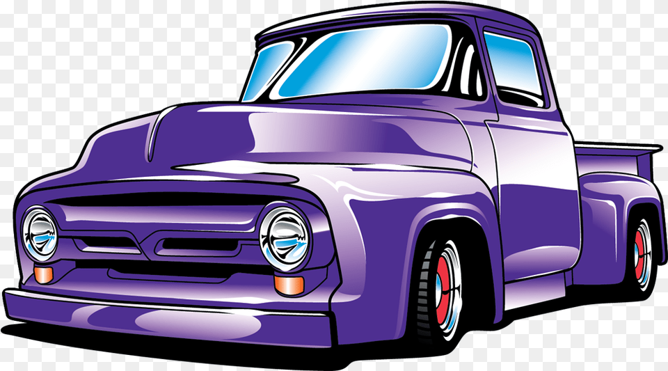 Ford F 100 Trucks 55 Ford Cartoon, Pickup Truck, Transportation, Truck, Vehicle Png