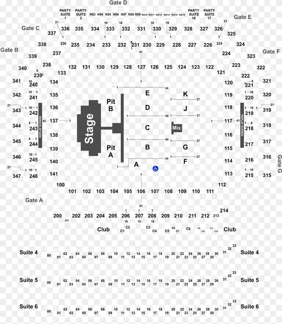 Ford Field Seating Monster Jam 2019, Cad Diagram, Diagram Free Png