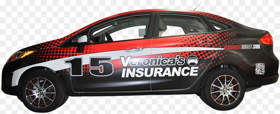 Ford Fiesta Car Wrap For Veronicas Auto Insurance Hot Hatch, Vehicle, Transportation, Alloy Wheel, Tire Png