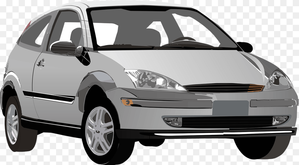 Ford Focus Clipart, Car, Vehicle, Transportation, Sedan Free Png