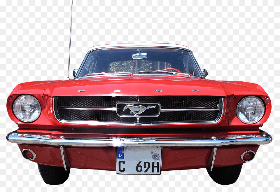 Ford Mustang Car, Coupe, License Plate, Sports Car Free Png Download